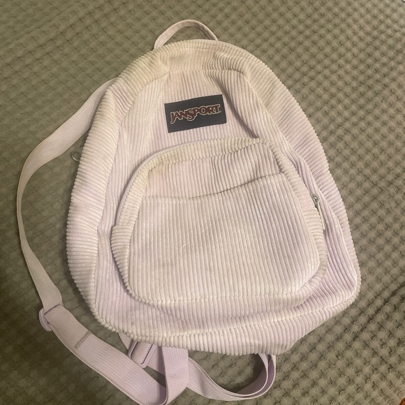 Jansport Light Pink Corduroy Backpack - Picture 1 of 2
